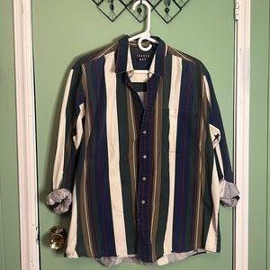 Trader Bay vintage men’s large colorblock button down